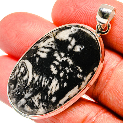 Chrysanthemum Stone Pendants handcrafted by Ana Silver Co - PD22965