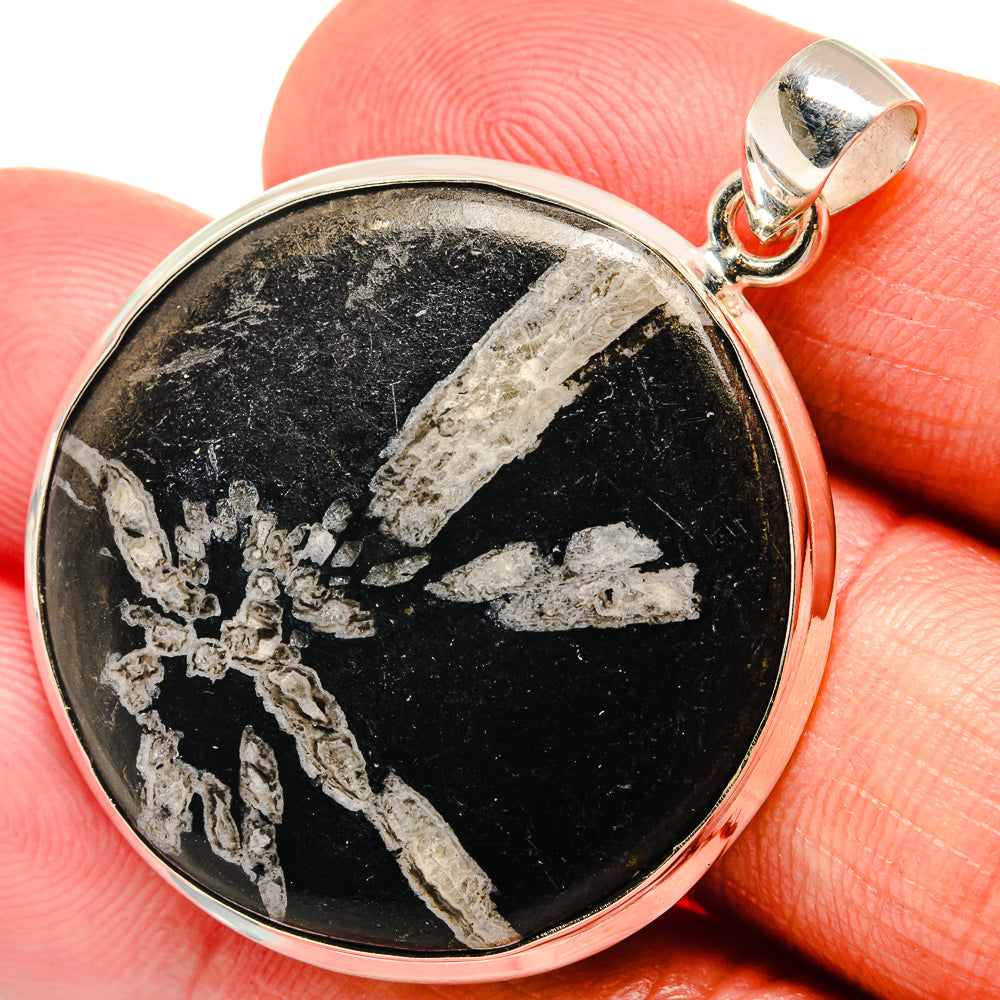Chrysanthemum Stone Pendants handcrafted by Ana Silver Co - PD22966