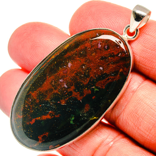 Bloodstone Pendants handcrafted by Ana Silver Co - PD22968
