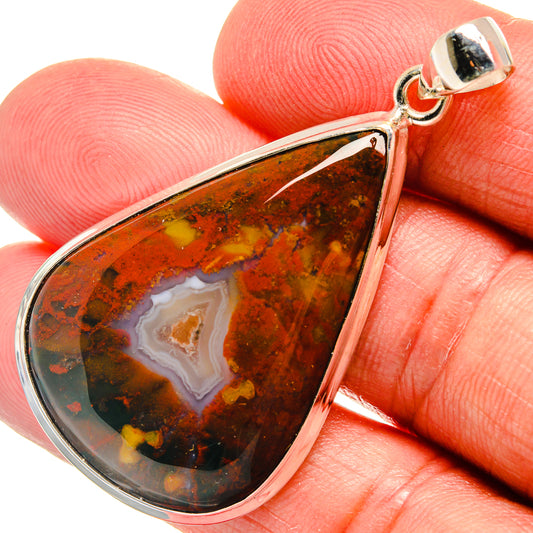 Bloodstone Pendants handcrafted by Ana Silver Co - PD22969