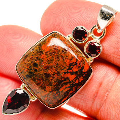 Moroccan Agate Pendants handcrafted by Ana Silver Co - PD22976
