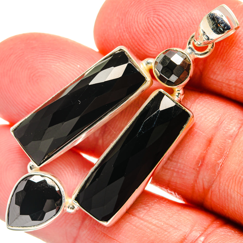 Black Onyx Pendants handcrafted by Ana Silver Co - PD22979