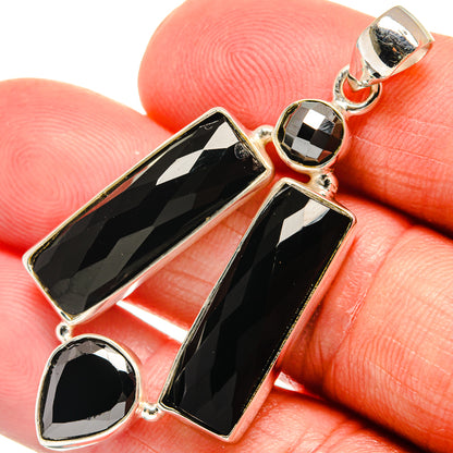 Black Onyx Pendants handcrafted by Ana Silver Co - PD22980