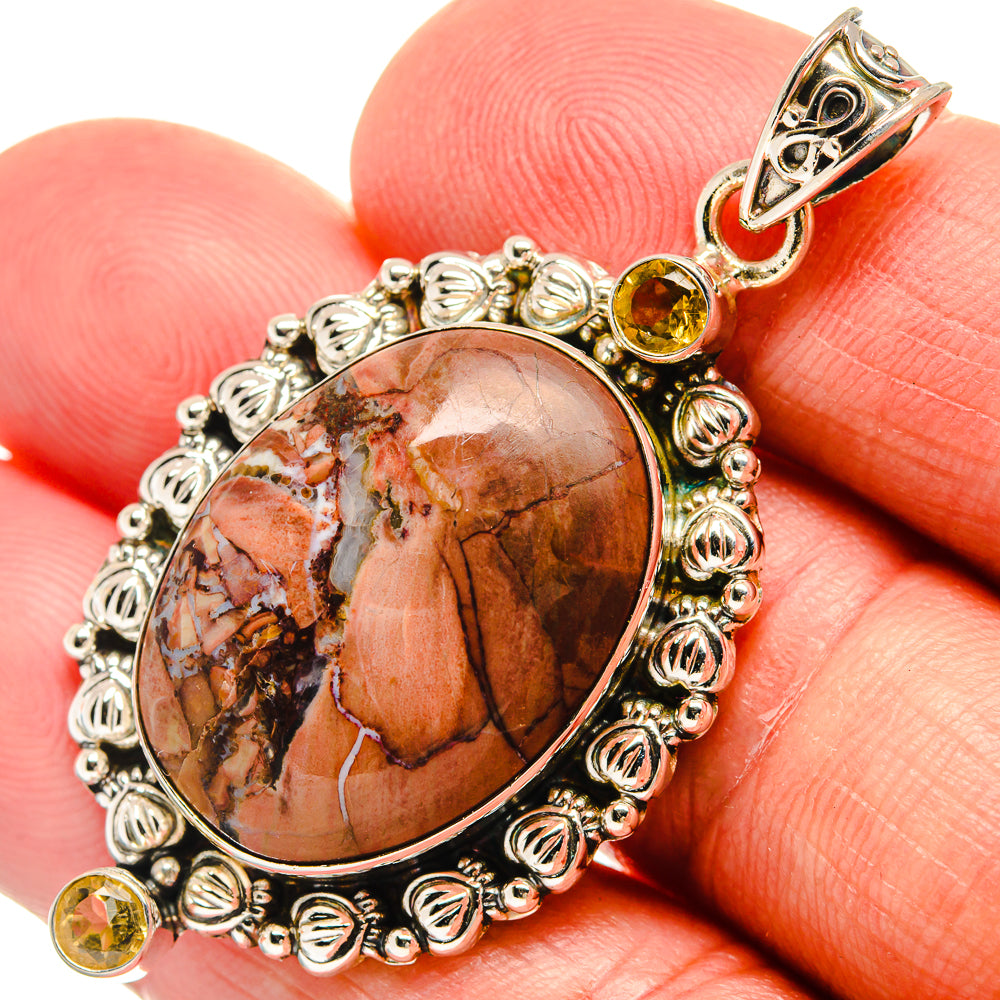 Butterfly Jasper Pendants handcrafted by Ana Silver Co - PD22984