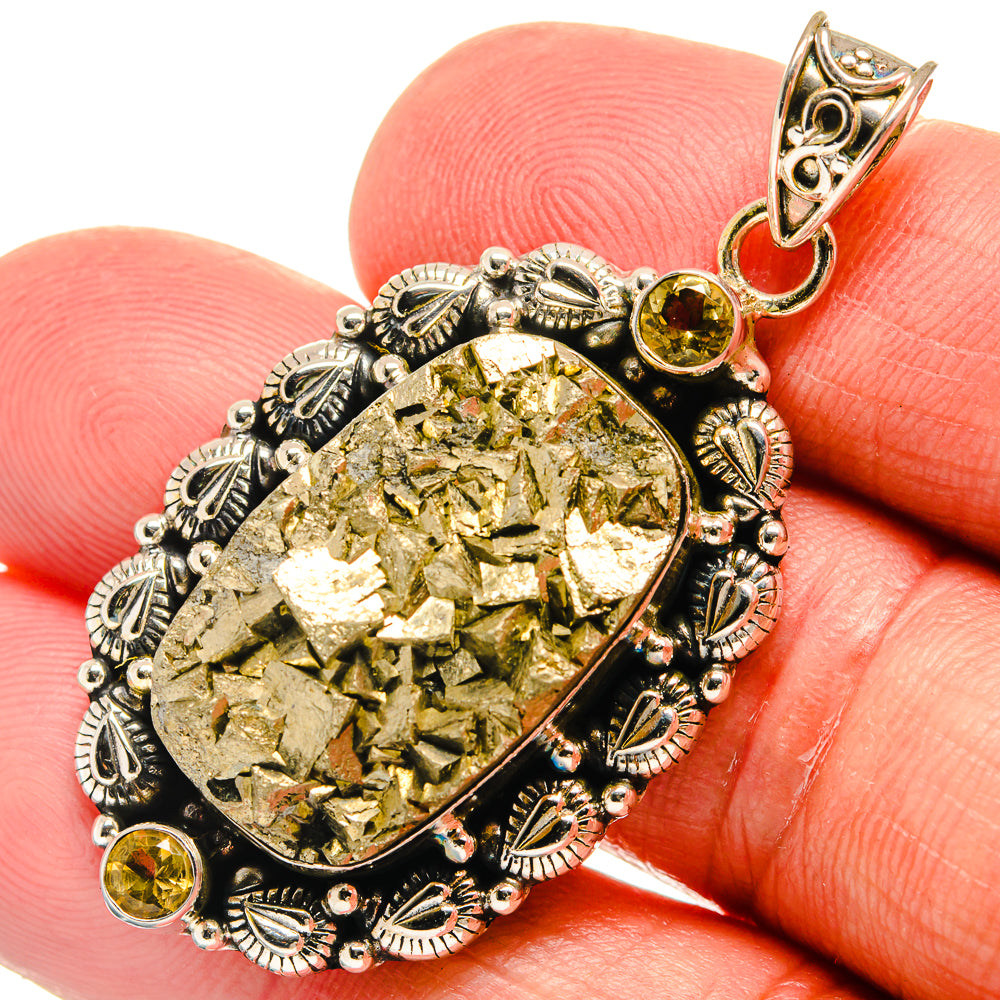Pyrite Pendants handcrafted by Ana Silver Co - PD22985