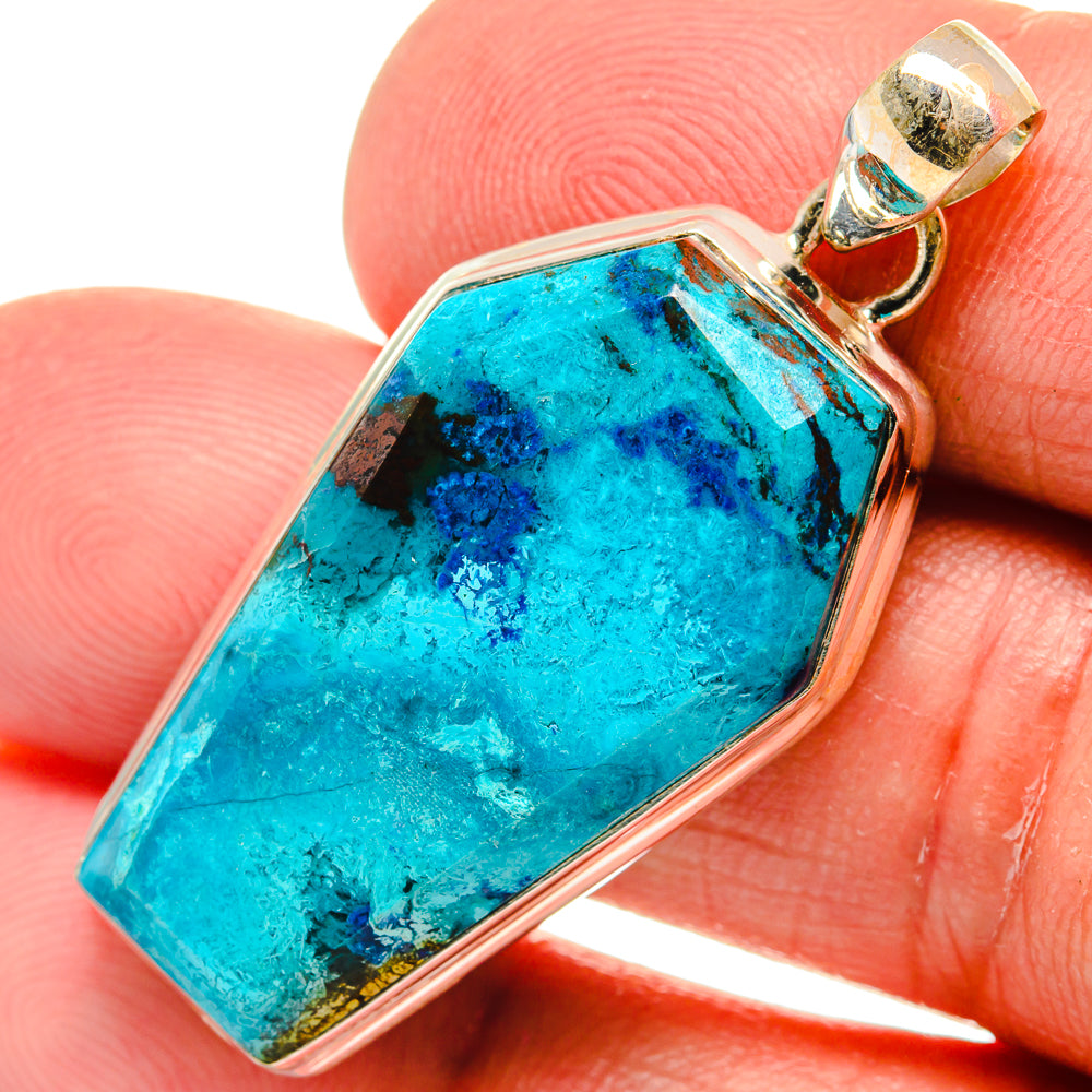 Chrysocolla Pendants handcrafted by Ana Silver Co - PD22992