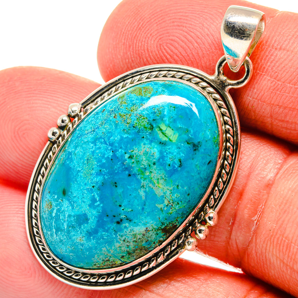 Chrysocolla Pendants handcrafted by Ana Silver Co - PD22993