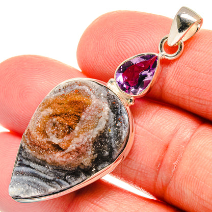 Desert Druzy Pendants handcrafted by Ana Silver Co - PD23001