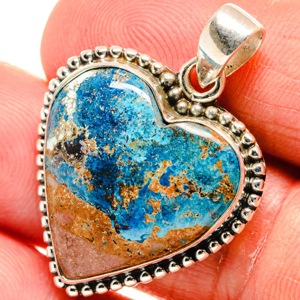 Shattuckite Pendants handcrafted by Ana Silver Co - PD23004