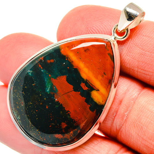 Bloodstone Pendants handcrafted by Ana Silver Co - PD23018