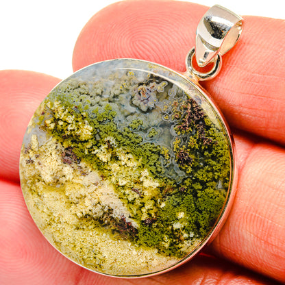 Indonesian Plume Agate Pendants handcrafted by Ana Silver Co - PD23021
