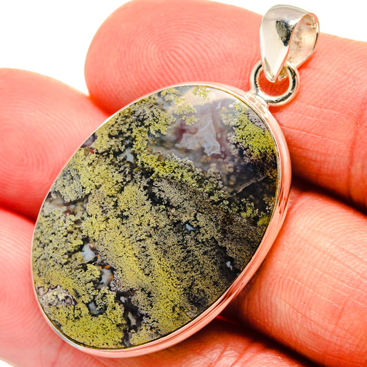 Indonesian Plume Agate Pendants handcrafted by Ana Silver Co - PD23028
