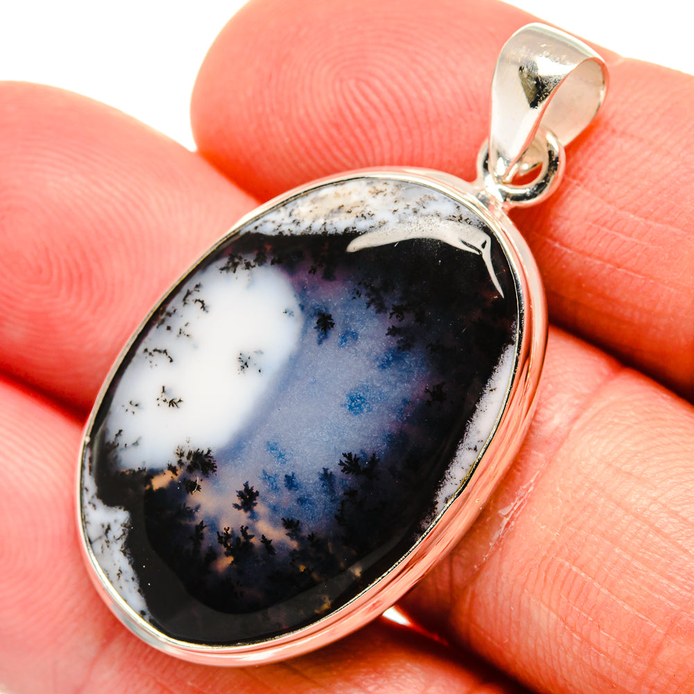 Dendritic Opal Pendants handcrafted by Ana Silver Co - PD23035