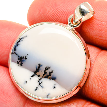 Dendritic Opal Pendants handcrafted by Ana Silver Co - PD23036