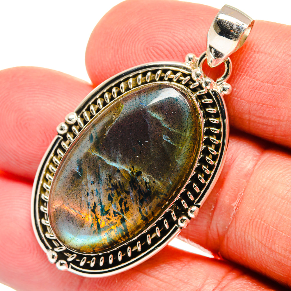 Labradorite Pendants handcrafted by Ana Silver Co - PD23037