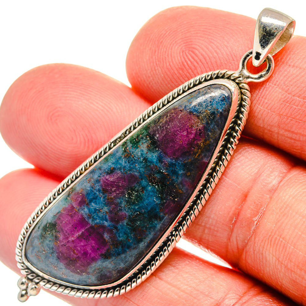 Ruby Fuchsite Pendants handcrafted by Ana Silver Co - PD23060