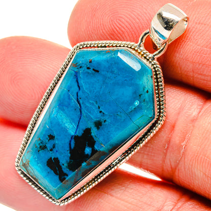 Shattuckite Pendants handcrafted by Ana Silver Co - PD23061