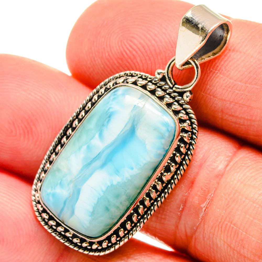 Larimar Pendants handcrafted by Ana Silver Co - PD23062