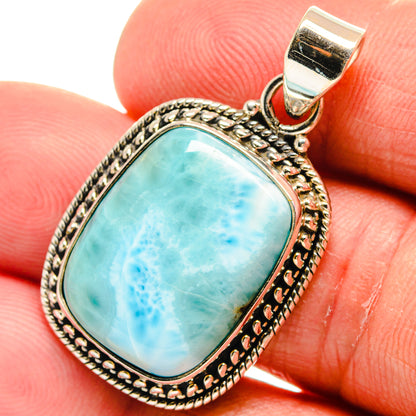 Larimar Pendants handcrafted by Ana Silver Co - PD23063