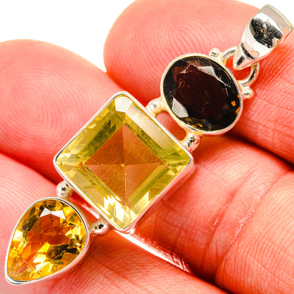 Citrine Pendants handcrafted by Ana Silver Co - PD23066