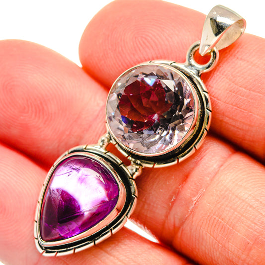 Amethyst Pendants handcrafted by Ana Silver Co - PD23079