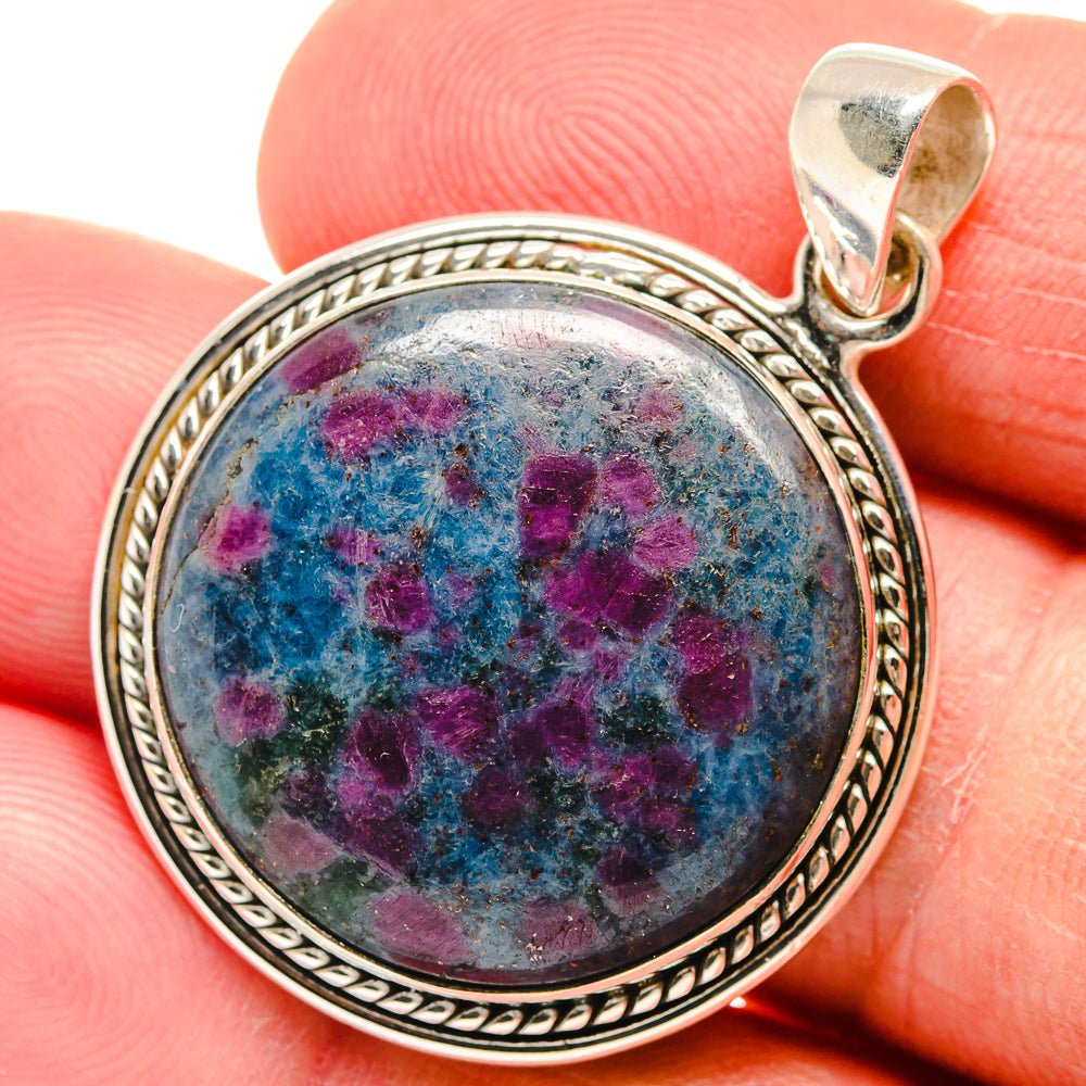 Ruby Fuchsite Pendants handcrafted by Ana Silver Co - PD23103