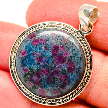 Ruby Fuchsite Pendants handcrafted by Ana Silver Co - PD23103