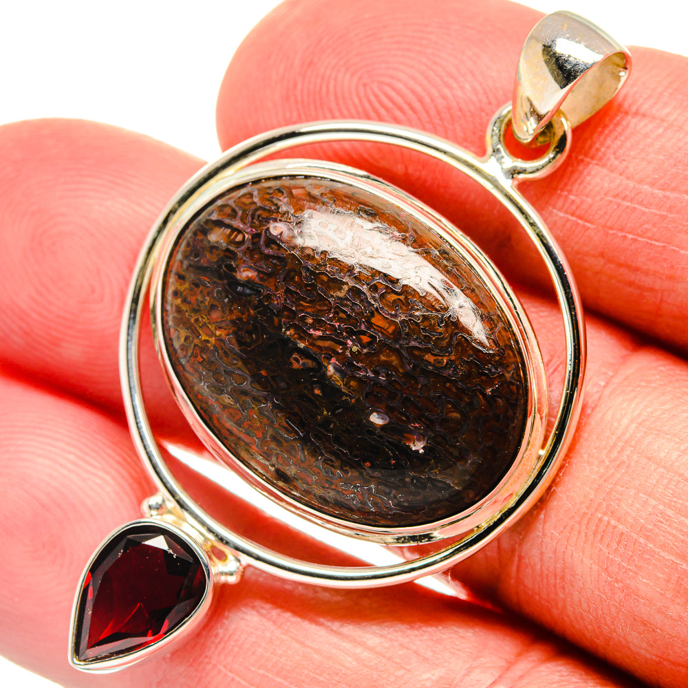 Dinosaur Bone Pendants handcrafted by Ana Silver Co - PD23106