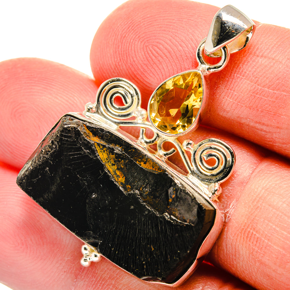Shungite Pendants handcrafted by Ana Silver Co - PD23110