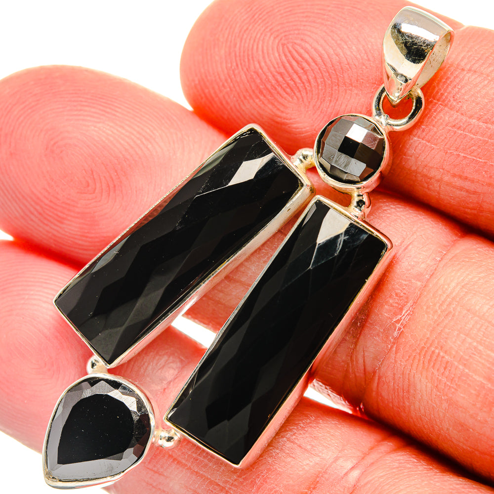 Black Onyx Pendants handcrafted by Ana Silver Co - PD23114