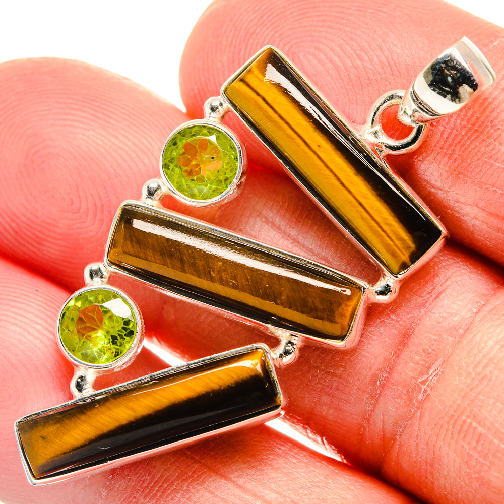 Tiger Eye Pendants handcrafted by Ana Silver Co - PD23116