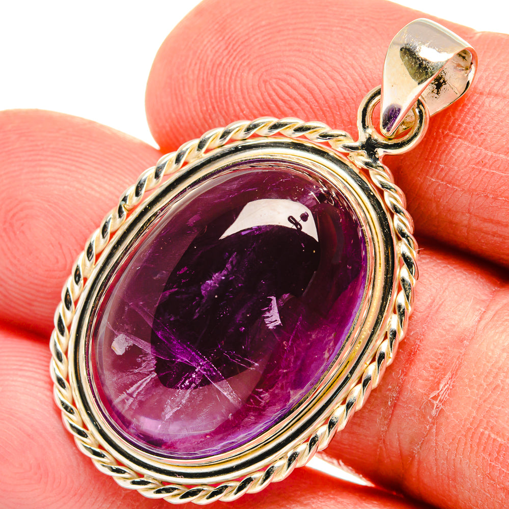 Amethyst Pendants handcrafted by Ana Silver Co - PD23133