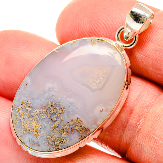 Indonesian Plume Agate Pendants handcrafted by Ana Silver Co - PD23134