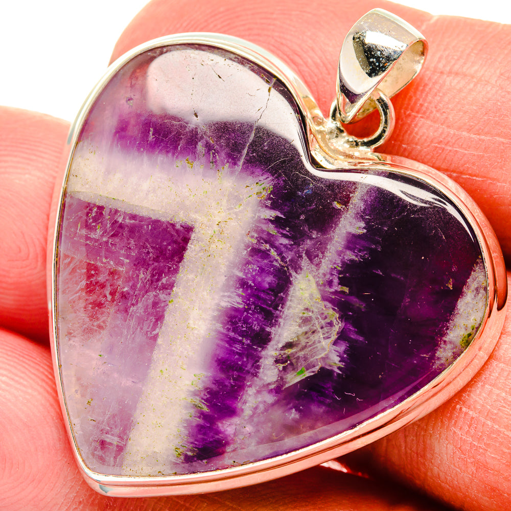Chevron Amethyst Pendants handcrafted by Ana Silver Co - PD23135