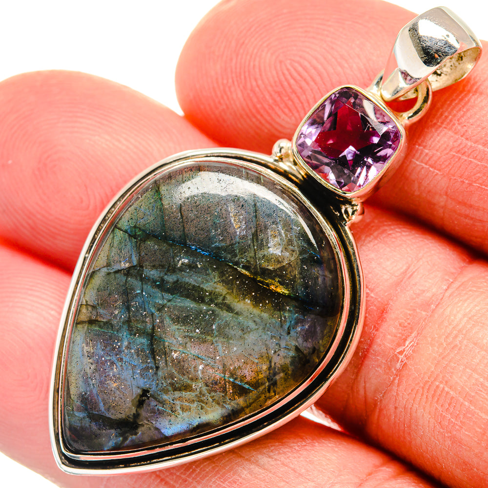 Labradorite Pendants handcrafted by Ana Silver Co - PD23143