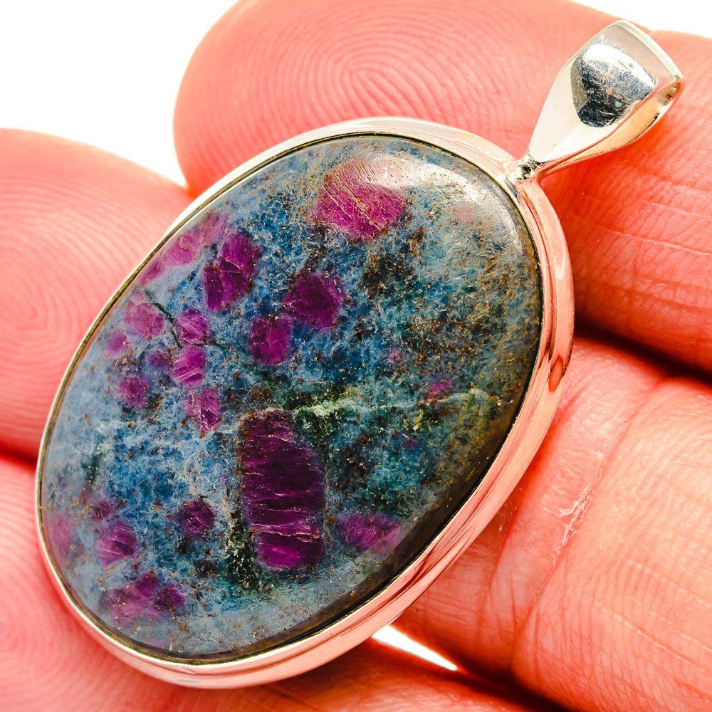Ruby Fuchsite Pendants handcrafted by Ana Silver Co - PD23160