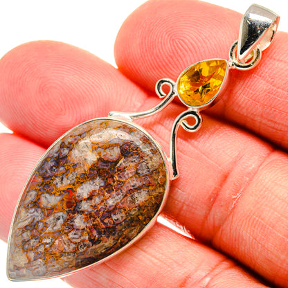 Dinosaur Bone Pendants handcrafted by Ana Silver Co - PD23174