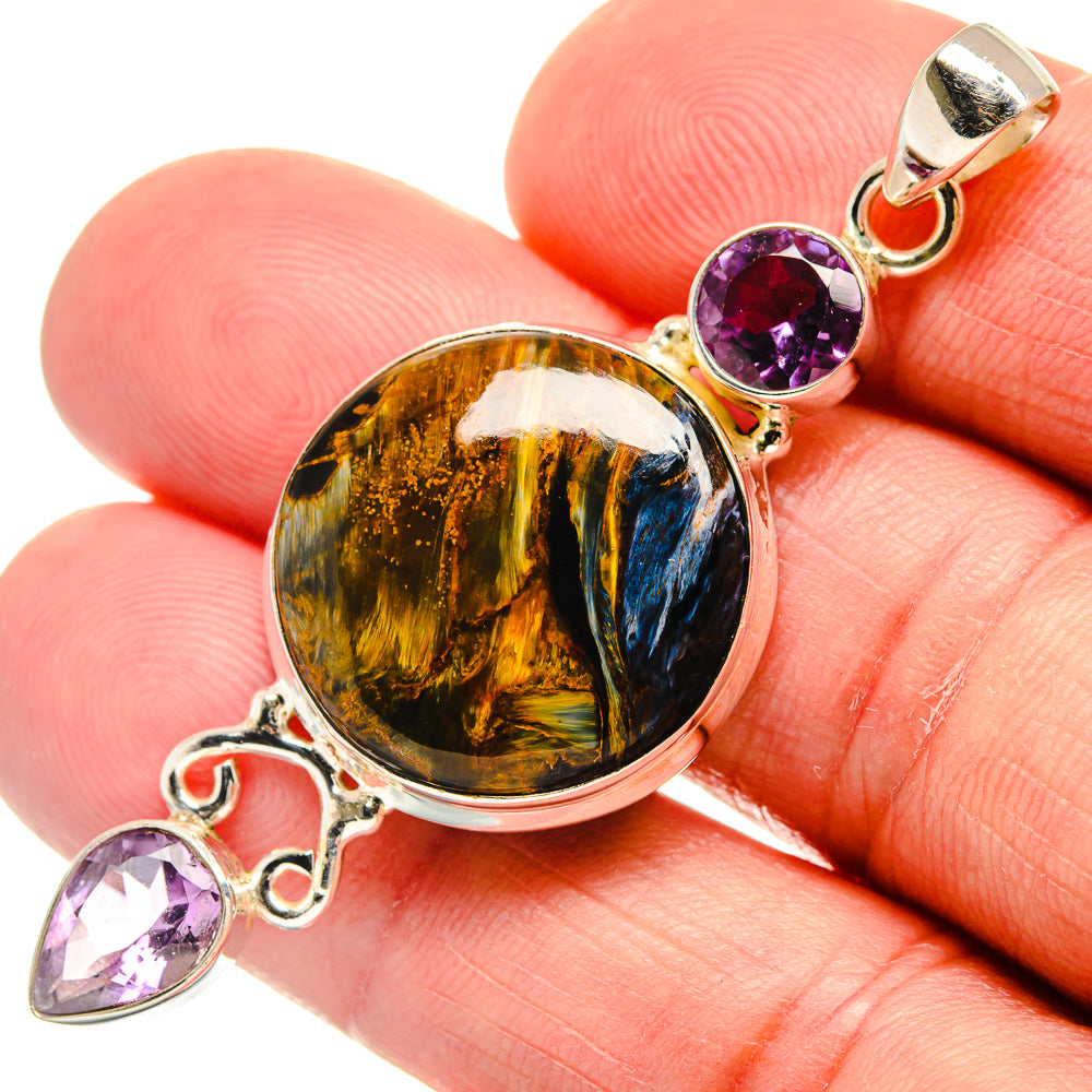 Pietersite Pendants handcrafted by Ana Silver Co - PD23188