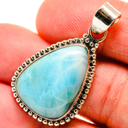 Larimar Pendants handcrafted by Ana Silver Co - PD23194