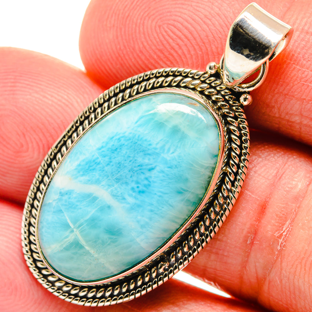 Larimar Pendants handcrafted by Ana Silver Co - PD23195
