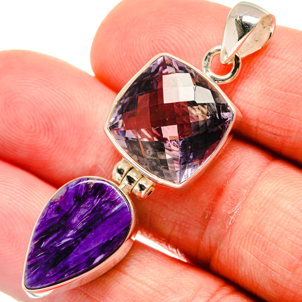 Amethyst Pendants handcrafted by Ana Silver Co - PD23203
