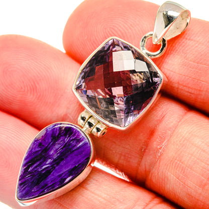Amethyst Pendants handcrafted by Ana Silver Co - PD23203