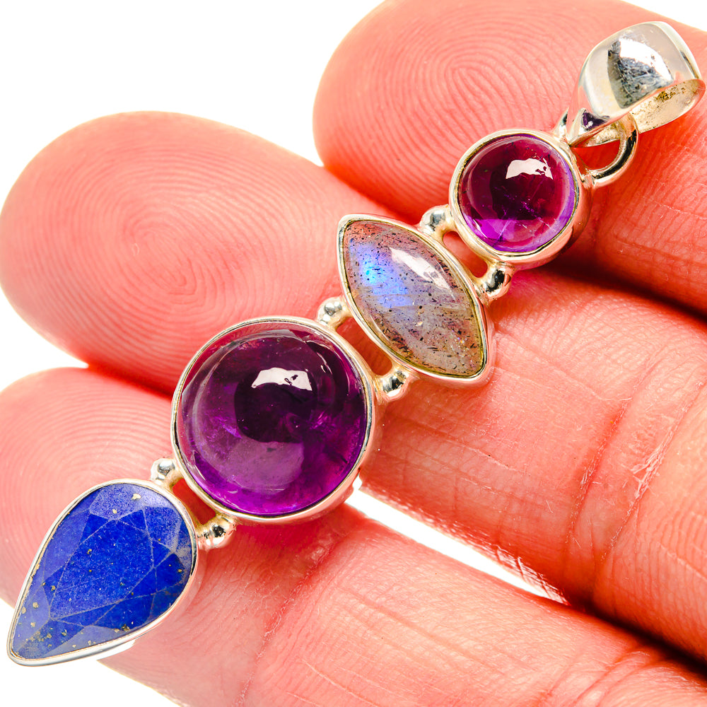 Amethyst Pendants handcrafted by Ana Silver Co - PD23206