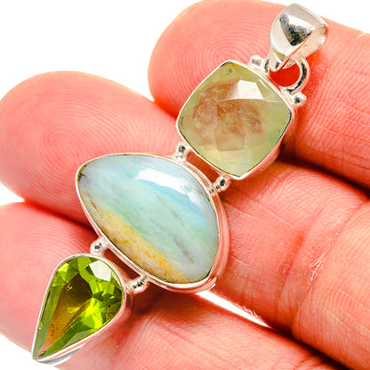 Peruvian Opal Pendants handcrafted by Ana Silver Co - PD23208