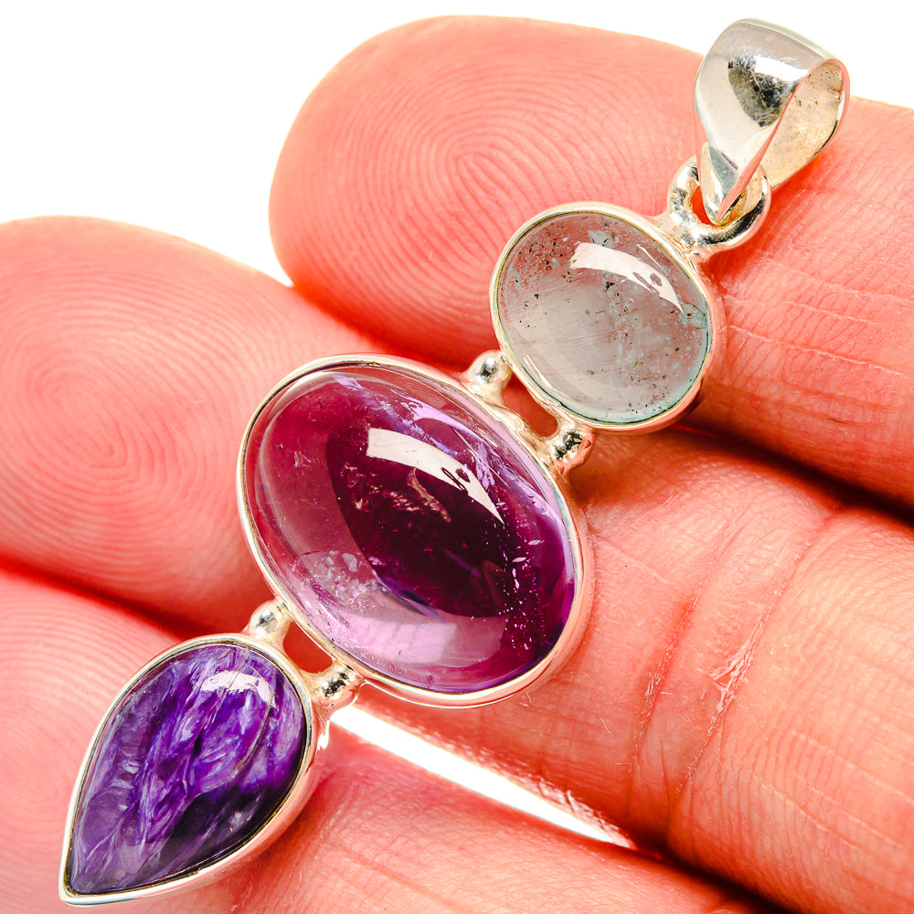 Amethyst Pendants handcrafted by Ana Silver Co - PD23212