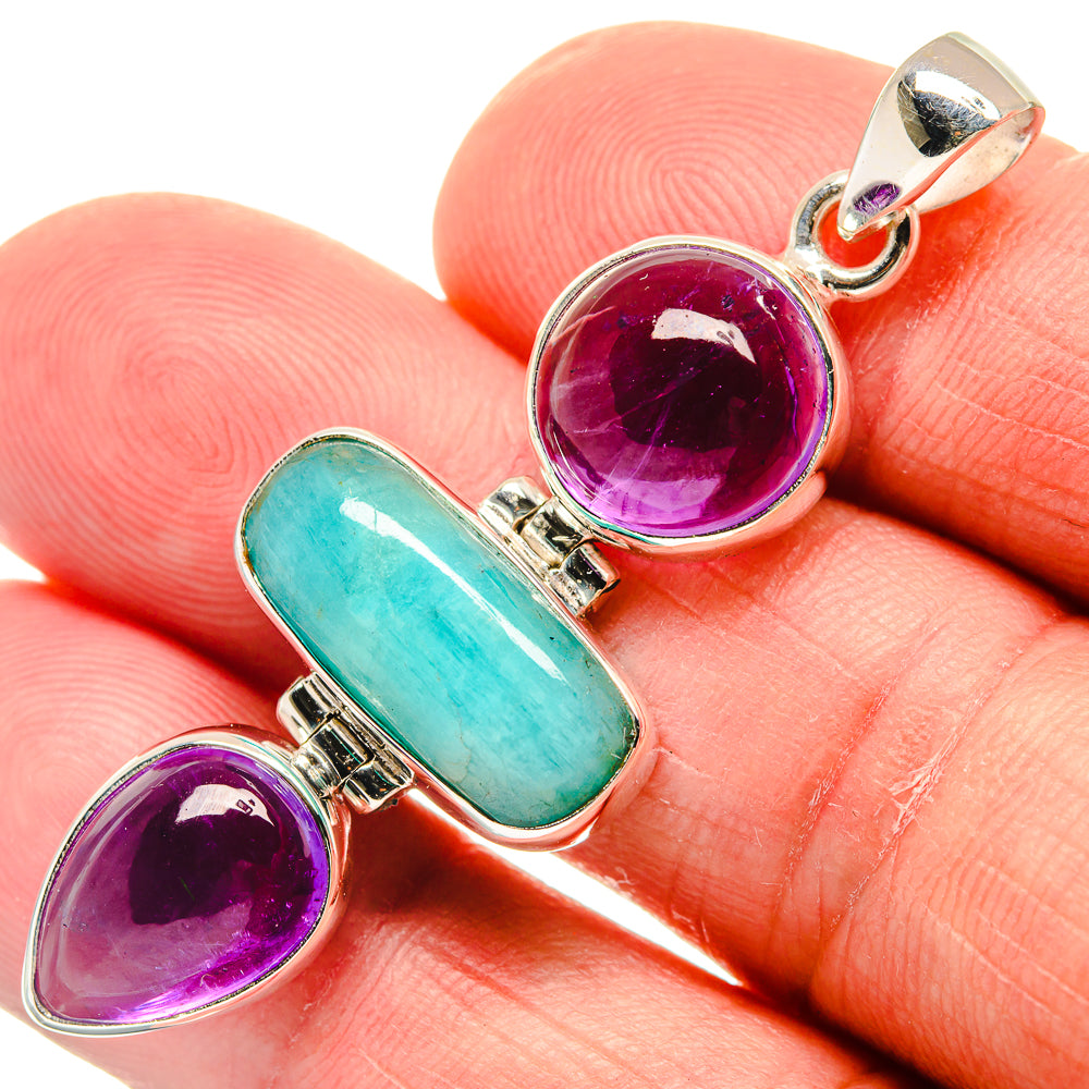 Larimar Pendants handcrafted by Ana Silver Co - PD23217