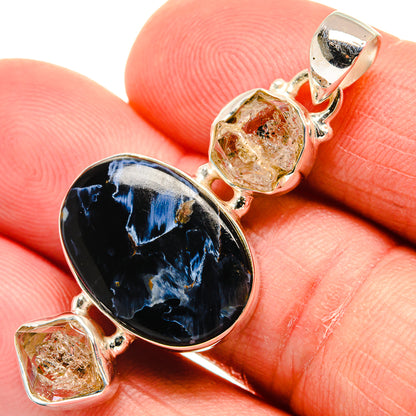 Pietersite Pendants handcrafted by Ana Silver Co - PD23219