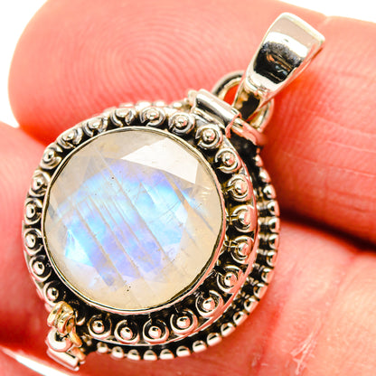 Rainbow Moonstone Pendants handcrafted by Ana Silver Co - PD23221