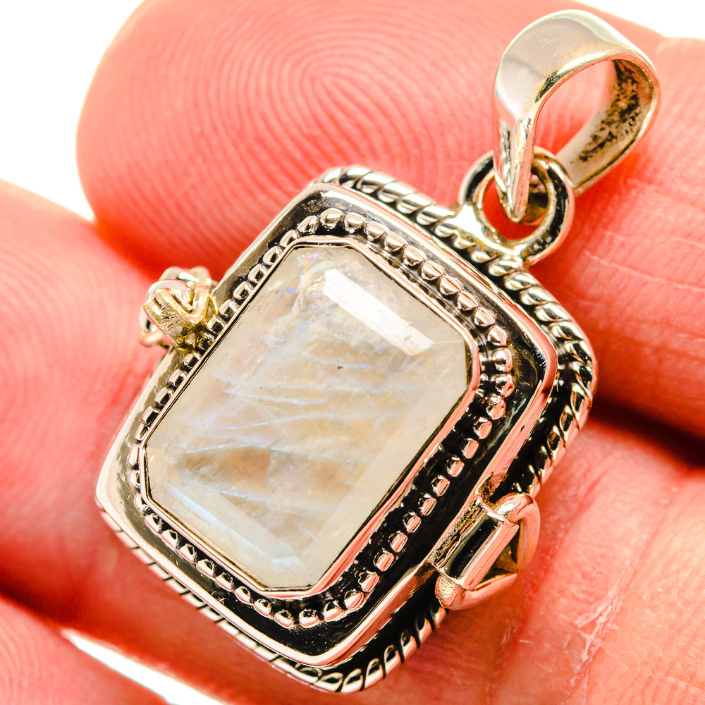 Rainbow Moonstone Pendants handcrafted by Ana Silver Co - PD23229