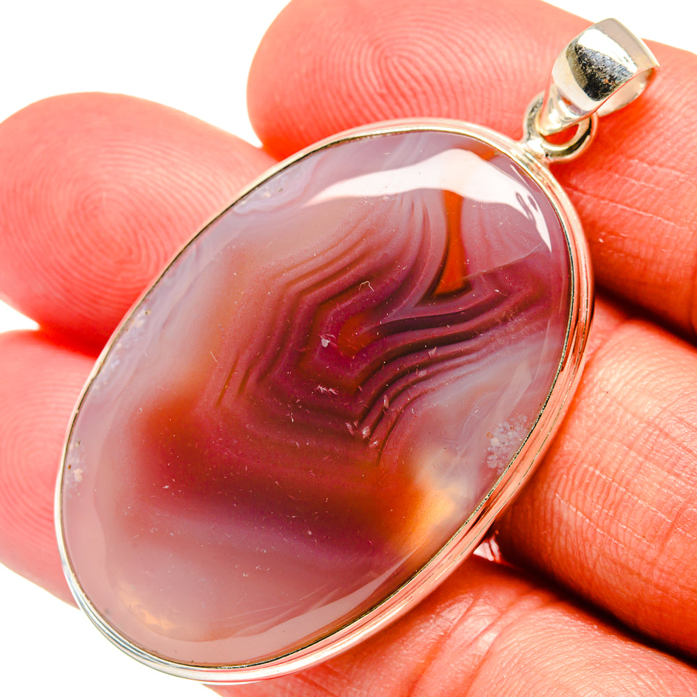 Botswana Agate Pendants handcrafted by Ana Silver Co - PD23234